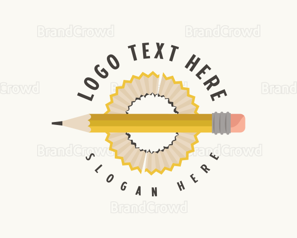 Artist Pencil Shaving Logo