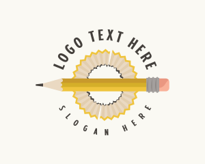Illustrate - Artist Pencil Shaving logo design