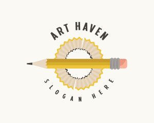 Artist Pencil Shaving logo design