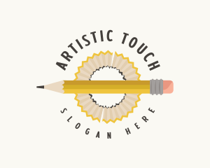 Artist Pencil Shaving logo design