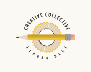 Artist Pencil Shaving logo design