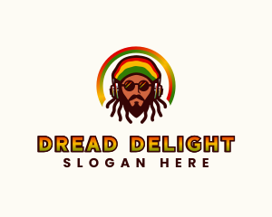 Dreadlocks - Rasta Jamaican Reggae logo design