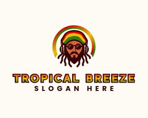 Rasta Jamaican Reggae logo design