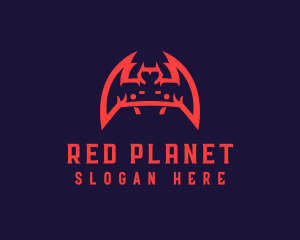 Red Bat Controller  logo design