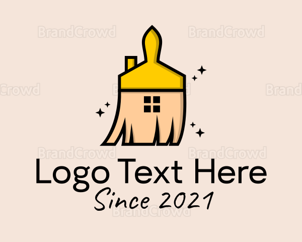 Home Housekeeper Broom Logo