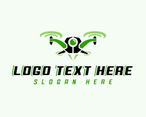 Surveillance Camera Drone logo design