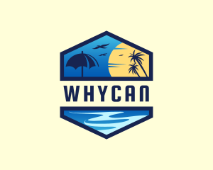 Tropical Sea Vacation Logo