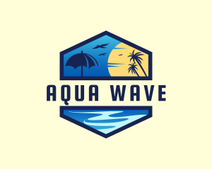 Tropical Sea Vacation logo design