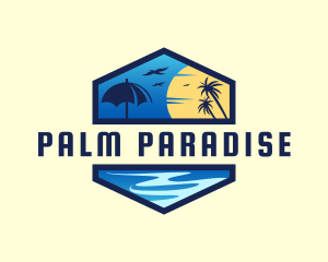 Tropical Sea Vacation logo design