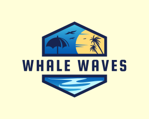 Tropical Sea Vacation logo design