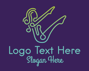 Female - Yoga Boat Stretch logo design