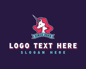 Lesbian - Unicorn Gaming logo design