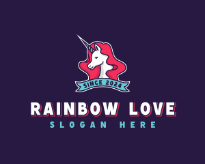 Lesbian - Unicorn Gaming logo design