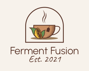 Ferment - Hot Lemon Kombucha logo design