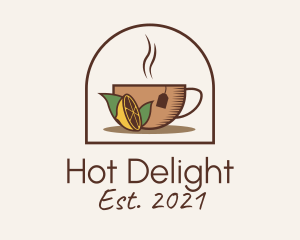 Hot Lemon Kombucha logo design