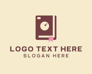 Blogging - Camera Lens Book logo design