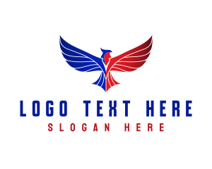 Nationality - Patriotic Eagle Bird logo design