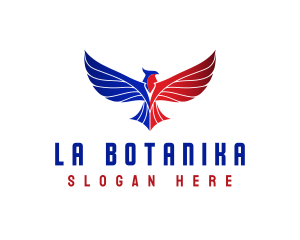 Patriotic Eagle Bird Logo