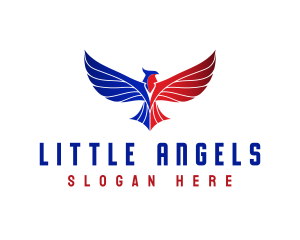 Aviation - Patriotic Eagle Bird logo design