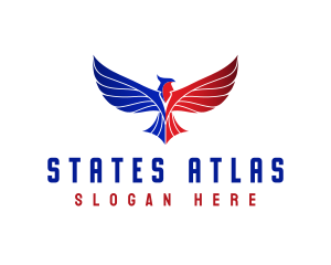 Patriotic Eagle Bird logo design