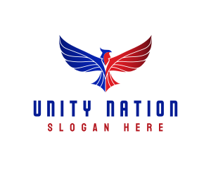 Patriotic Eagle Bird logo design