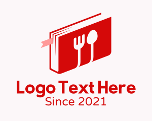 Fork - Kitchen Utensils Book logo design