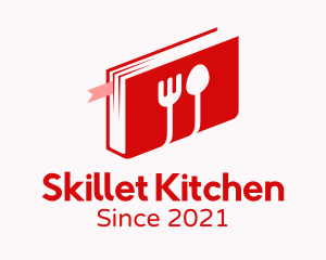 Kitchen Utensils Book logo design