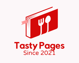 Kitchen Utensils Book logo design