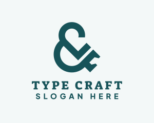 Type - Green Ampersand Type logo design