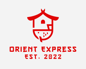 Orient - Oriental House Seafood logo design