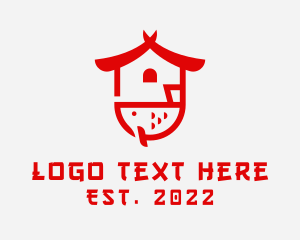 Food Delivery - Oriental House Seafood logo design