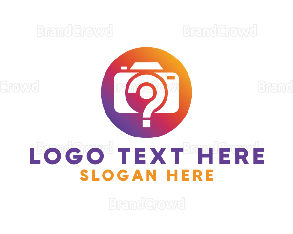 Question Camera Photography Logo