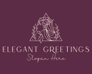 Elegant Beauty Salon Wreath logo design