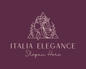 Elegant Beauty Salon Wreath logo design