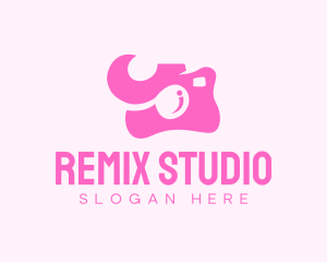 Pink Photography Studio logo design