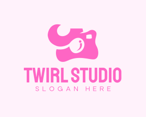 Pink Photography Studio logo design