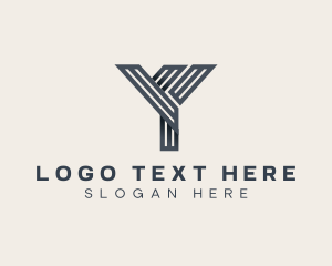 Stripe - Professional Marketing Letter Y logo design