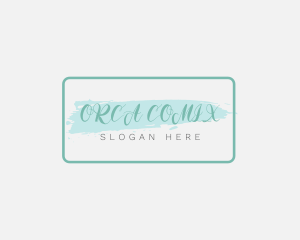 Cosmetics Shop Brush Logo