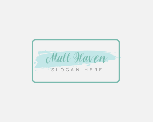 Cosmetics Shop Brush logo design