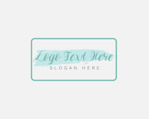 Skin Care - Cosmetics Shop Brush logo design