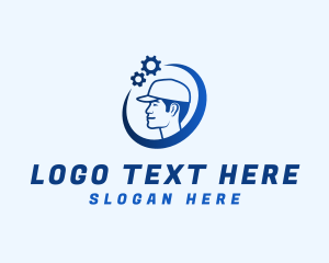 Drawing - Mechanical Gear Handyman logo design