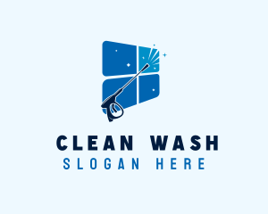 Washer - Window Pressure Washer logo design