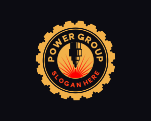 Machinery - Laser Machine Cog logo design
