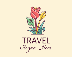 Colorful Flower Decor Logo