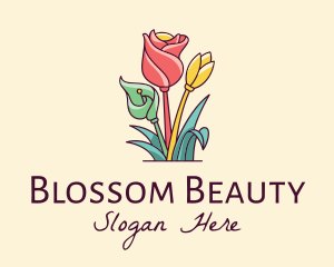 Blossom - Colorful Flower Decor logo design