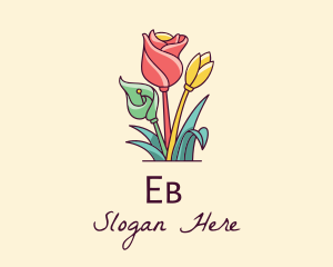 Flowering - Colorful Flower Decor logo design