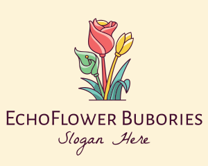 Colorful Flower Decor logo design