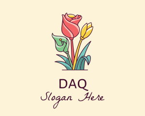 Gardening - Colorful Flower Decor logo design