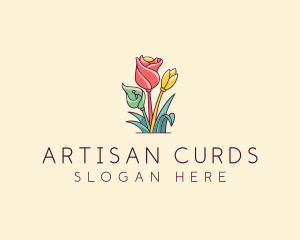 Bouquet Flower Floristry logo design