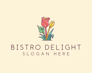 Bouquet Flower Floristry logo design